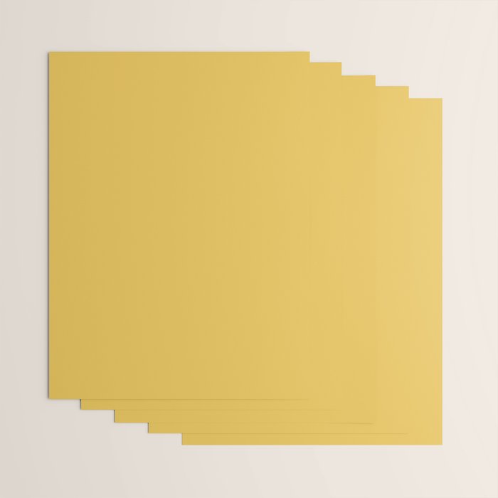 Mustard Yellow Solid Wrapping Paper Gallery Image 3