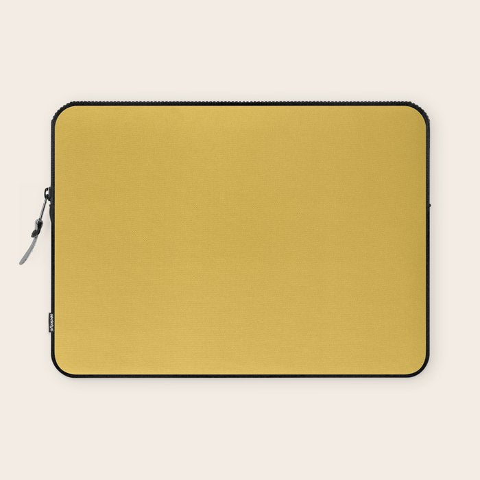 Mustard Yellow Solid Laptop Sleeve Gallery Image 1