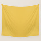 Mustard Yellow Solid Wall Tapestry Gallery Image 4