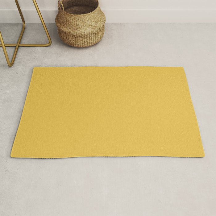 Mustard Yellow Solid Rug Gallery Image 1