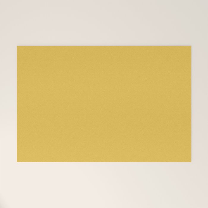 Mustard Yellow Solid Welcome Mat Gallery Image 1