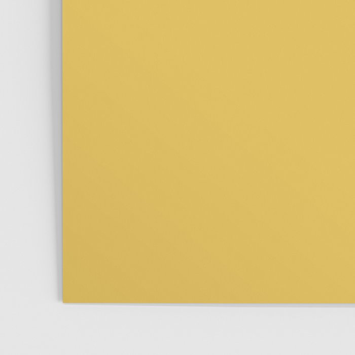 Mustard Yellow Solid Poster Gallery Image 3