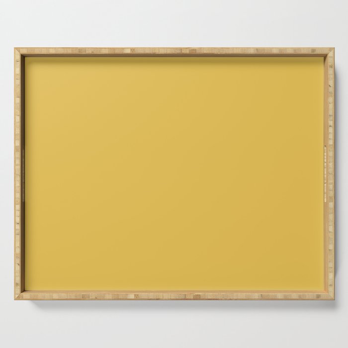 Mustard Yellow Solid Serving Tray Gallery Image 1
