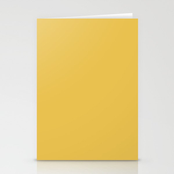 Mustard Yellow Solid Stationery Card Gallery Image 2
