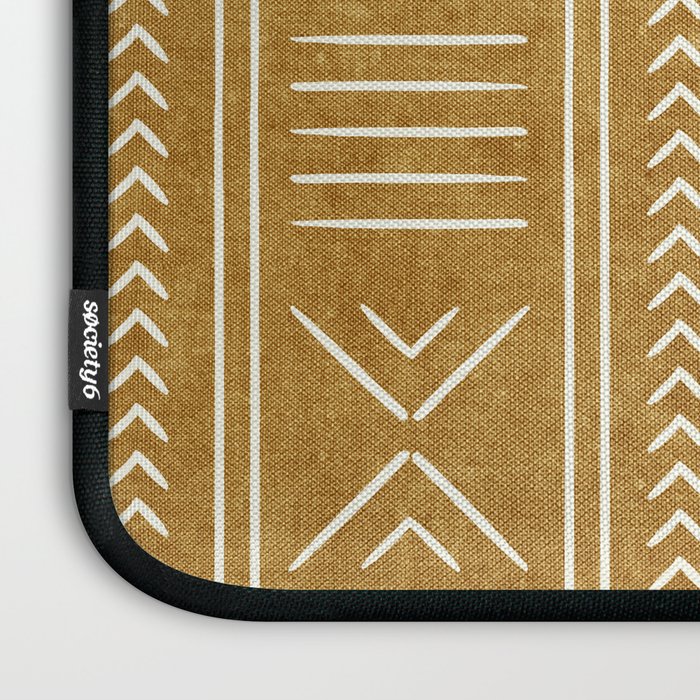 mustard mud cloth - arrow cross Laptop Sleeve Gallery Image 3