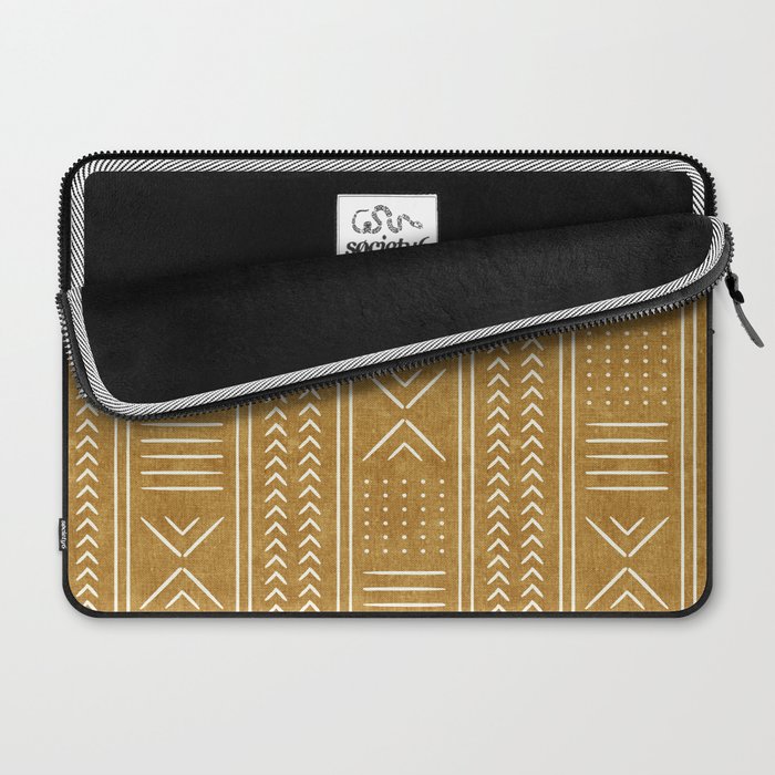 mustard mud cloth - arrow cross Laptop Sleeve Gallery Image 2