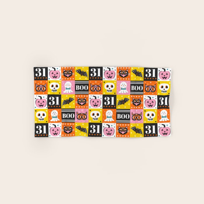 Halloween Block Party Bath Towel Gallery Image 1
