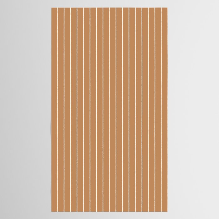Minimal Arch XLVIII Peach Orange Modern Geometric Lines Tablecloth Gallery Image 2