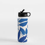 Indigo Forest - Minimal Botanical  Water Bottle Gallery Image 1