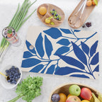 Indigo Forest - Minimal Botanical  Cutting Board Gallery Image 2