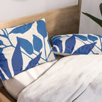 Indigo Forest - Minimal Botanical  Pillow Sham Gallery Image 2