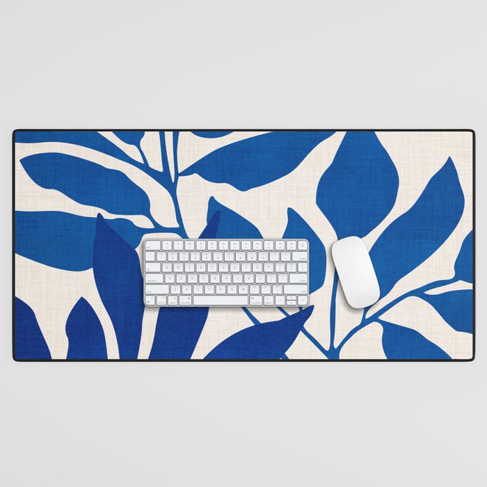 Indigo Forest - Minimal Botanical  Desk Mat Gallery Image 1