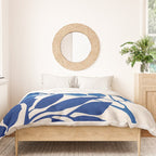 Indigo Forest - Minimal Botanical  Duvet Cover Gallery Image 3
