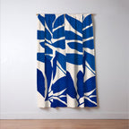 Indigo Forest - Minimal Botanical  Window Curtain Gallery Image 3