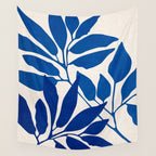 Indigo Forest - Minimal Botanical  Wall Tapestry Gallery Image 4