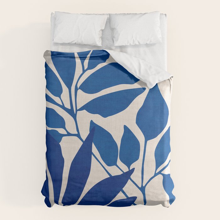 Indigo Forest - Minimal Botanical  Duvet Cover Gallery Image 1