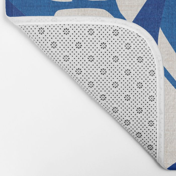 Indigo Forest - Minimal Botanical  Bath Mat Gallery Image 2