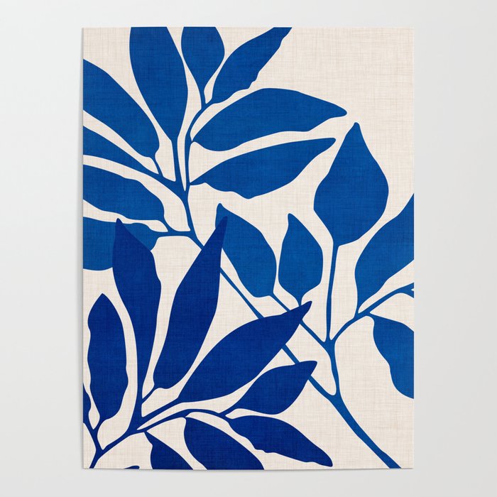Indigo Forest - Minimal Botanical  Poster Gallery Image 4