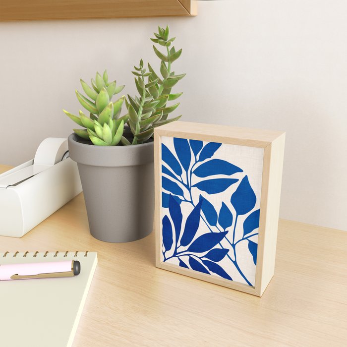 Indigo Forest - Minimal Botanical  Mini Art Print Gallery Image 2