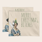 Merry Christmas, Bitches - Funny Rude Xmas Holiday Wishes Placemat Gallery Image 1