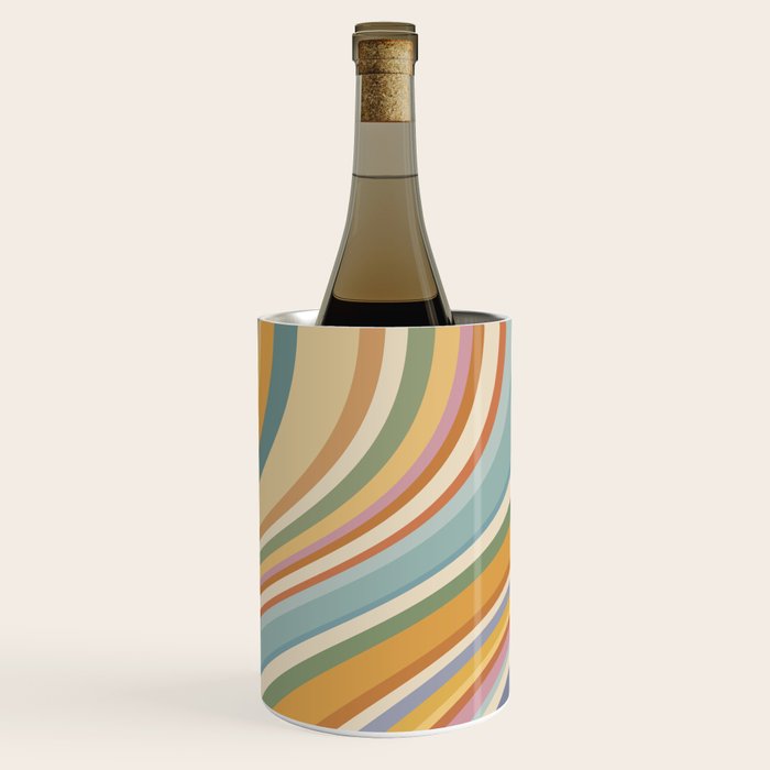 Wavy Stripes VI - Vintage Pastel Wine Chiller Gallery Image 1