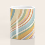 Wavy Stripes VI - Vintage Pastel Coffee Mug Gallery Image 4