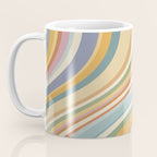 Wavy Stripes VI - Vintage Pastel Coffee Mug Gallery Image 3