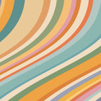 Wavy Stripes VI - Vintage Pastel Coffee Mug Gallery Image 2