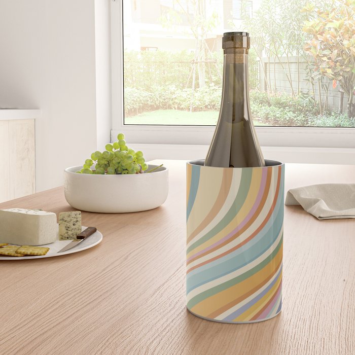Wavy Stripes VI - Vintage Pastel Wine Chiller Gallery Image 4