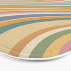 Wavy Stripes VI - Vintage Pastel Bath Mat Gallery Image 3
