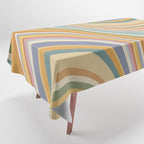 Wavy Stripes VI - Vintage Pastel Tablecloth Gallery Image 1