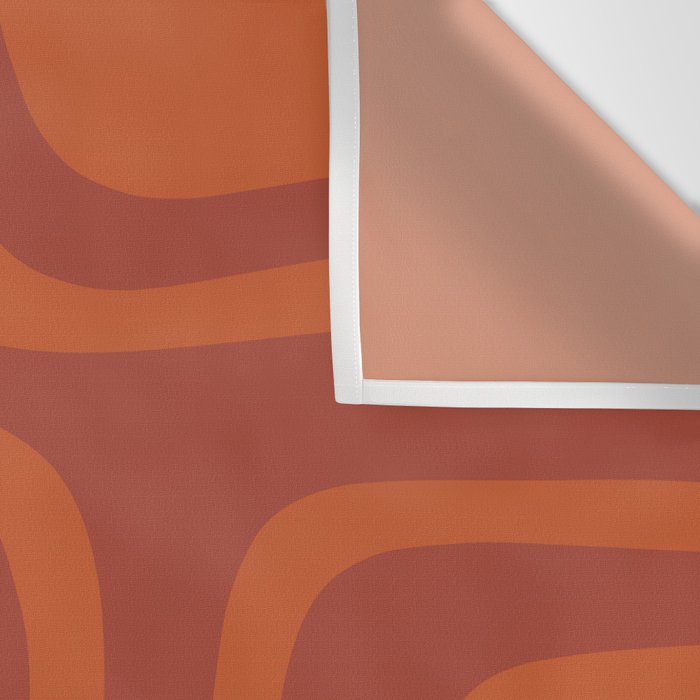 Palm Springs Mid Century Modern Abstract in Mid Mod Burnt Orange Wall Tapestry Gallery Image 3