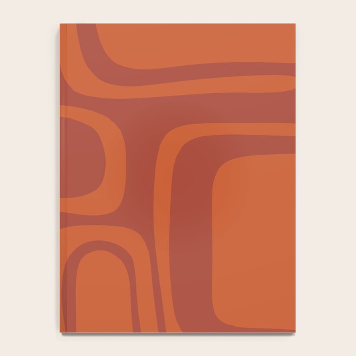 Palm Springs Mid Century Modern Abstract in Mid Mod Burnt Orange Notebook Gallery Image 4