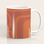 Palm Springs Mid Century Modern Abstract in Mid Mod Burnt Orange Coffee Mug Gallery Image 1