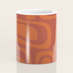 Palm Springs Mid Century Modern Abstract in Mid Mod Burnt Orange Coffee Mug Gallery Image 4