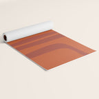 Palm Springs Mid Century Modern Abstract in Mid Mod Burnt Orange Yoga Mat Gallery Image 2