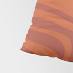 Palm Springs Mid Century Modern Abstract in Mid Mod Burnt Orange Pillow Sham Gallery Image 4
