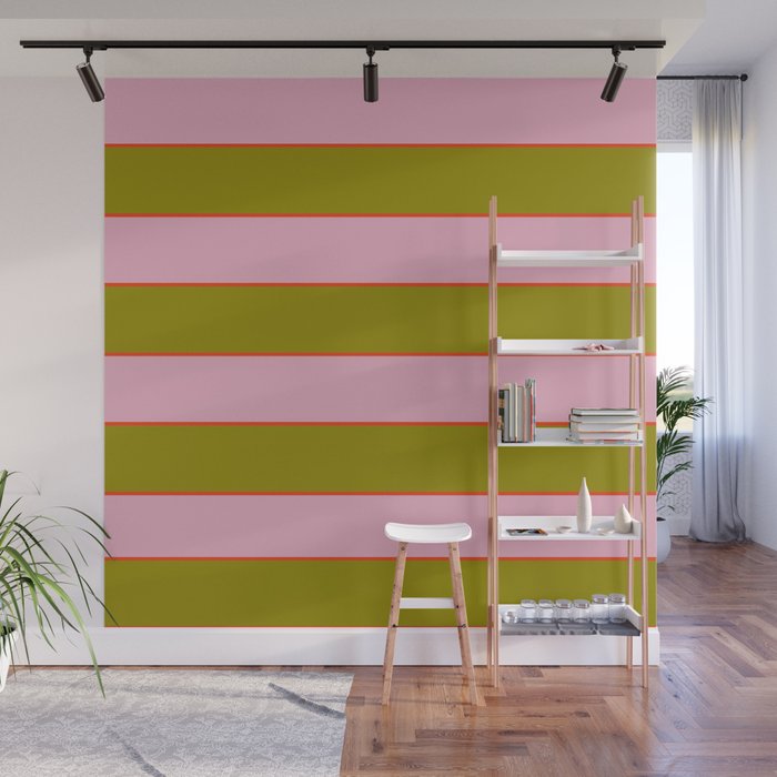 Abstration_GEOMETRIC_RIBBON_STRIPE_LINE_GIFT_LOVE_POP_0930 Wall Mural Gallery Image 1