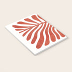 Terracotta abstract leaf Notebook Gallery Image 3