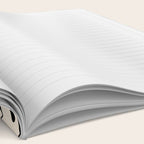 Wispy Leaves Contemporary Pattern in Black and Almond Cream Notebook Gallery Image 2