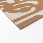 Mid Century Modern Loop Pattern in Neutral Light Brown Welcome Mat Gallery Image 2