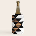 Urban Tribal Pattern No.9 - Aztec - Concrete and Wood Wine Chiller Gallery Image 3
