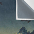 Tsuchiya Koitsu Vintage Japanese Woodblock Print Spring Blossom At Night t Wall Tapestry Gallery Image 3