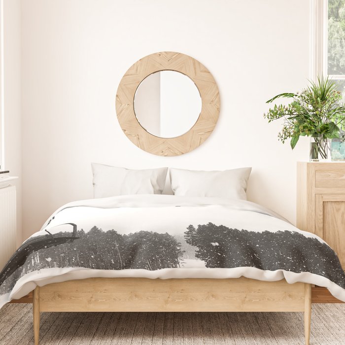 Ski Lifts Views Duvet Cover Gallery Image 3