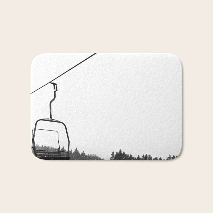Ski Lifts Views Bath Mat Gallery Image 1