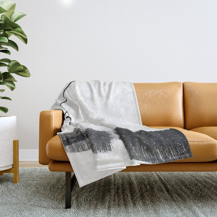 Ski Lifts Views Throw Blanket Gallery Image 1