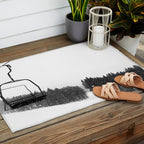 Ski Lifts Views Outdoor Rug Gallery Image 2