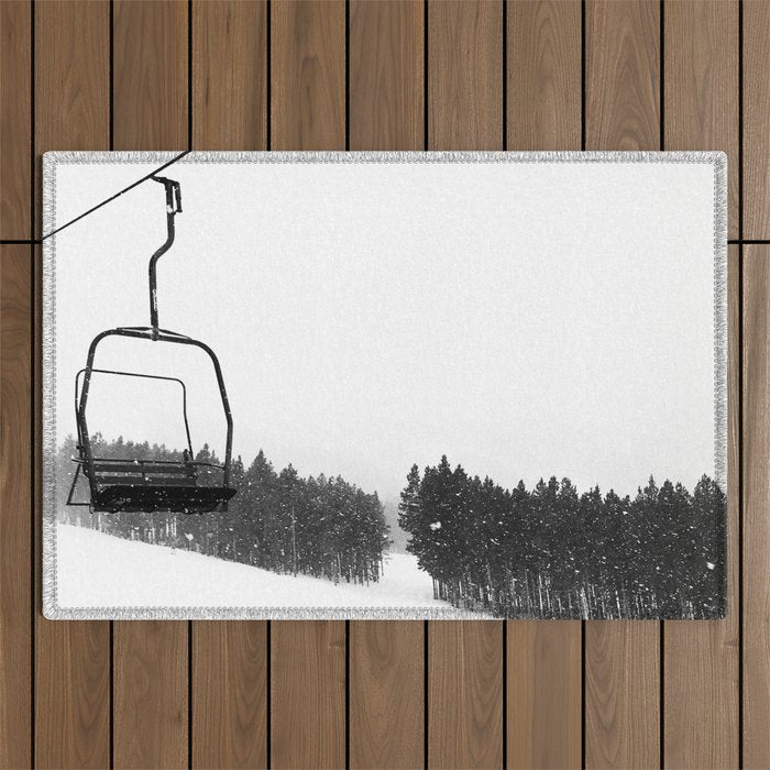 Ski Lifts Views Outdoor Rug Gallery Image 1