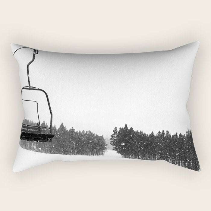 Ski Lifts Views Rectangular Pillow Gallery Image 2