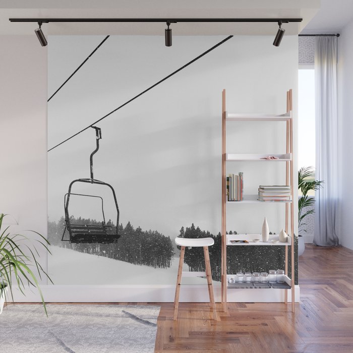 Ski Lifts Views Wall Mural Gallery Image 1